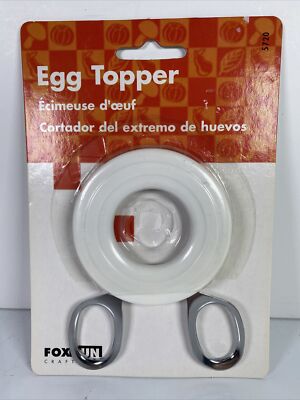Fox Run 5720 Egg Topper Plastic Stainless Steel Holiday Gift Stocking Cook USA