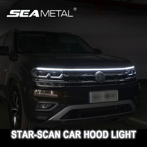180cm/71'' Car DRL LED Light Strip For Hood Engine Cover Daytime Running Lights - Picture 2 of 14