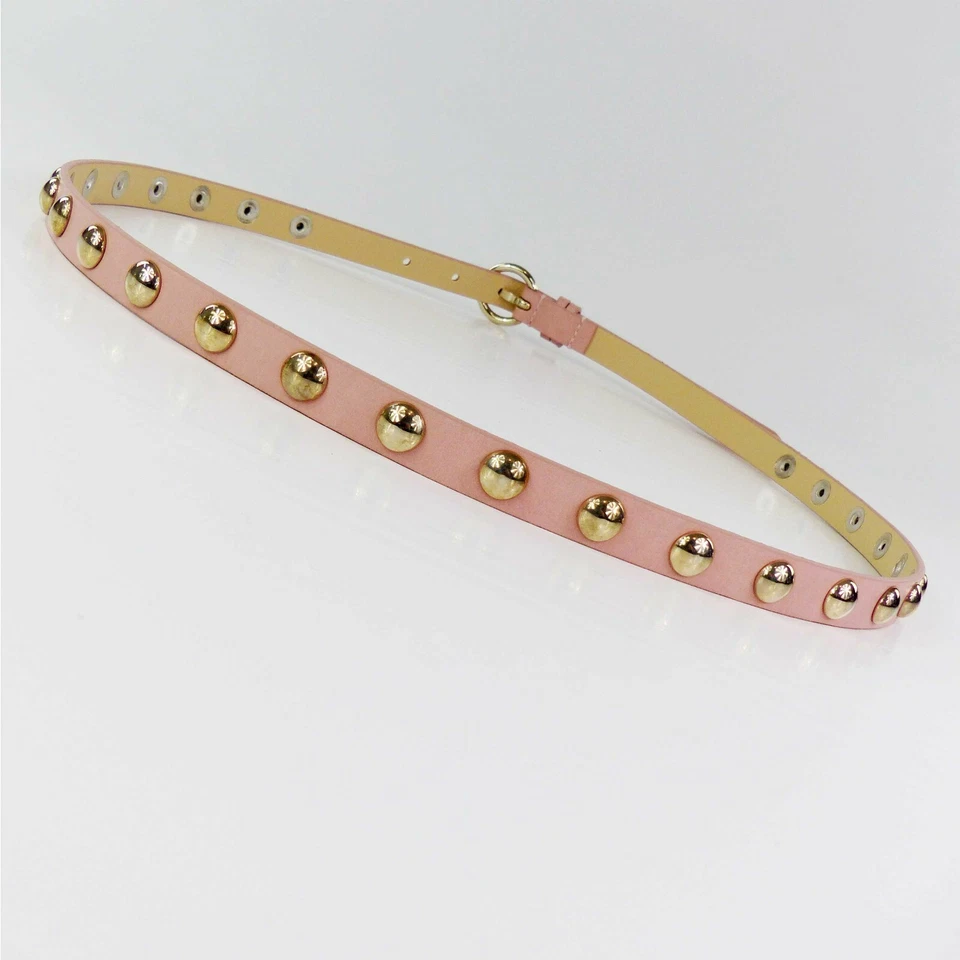 Guess Gürtel Damen Gürtel Rosa schmal modisch mit Nieten NEU - Bild 4 von 4