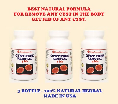NATURAL HELP FOR ANY CYST IN THE BODY  - 100% HERBAL FORMULA - Made in USA