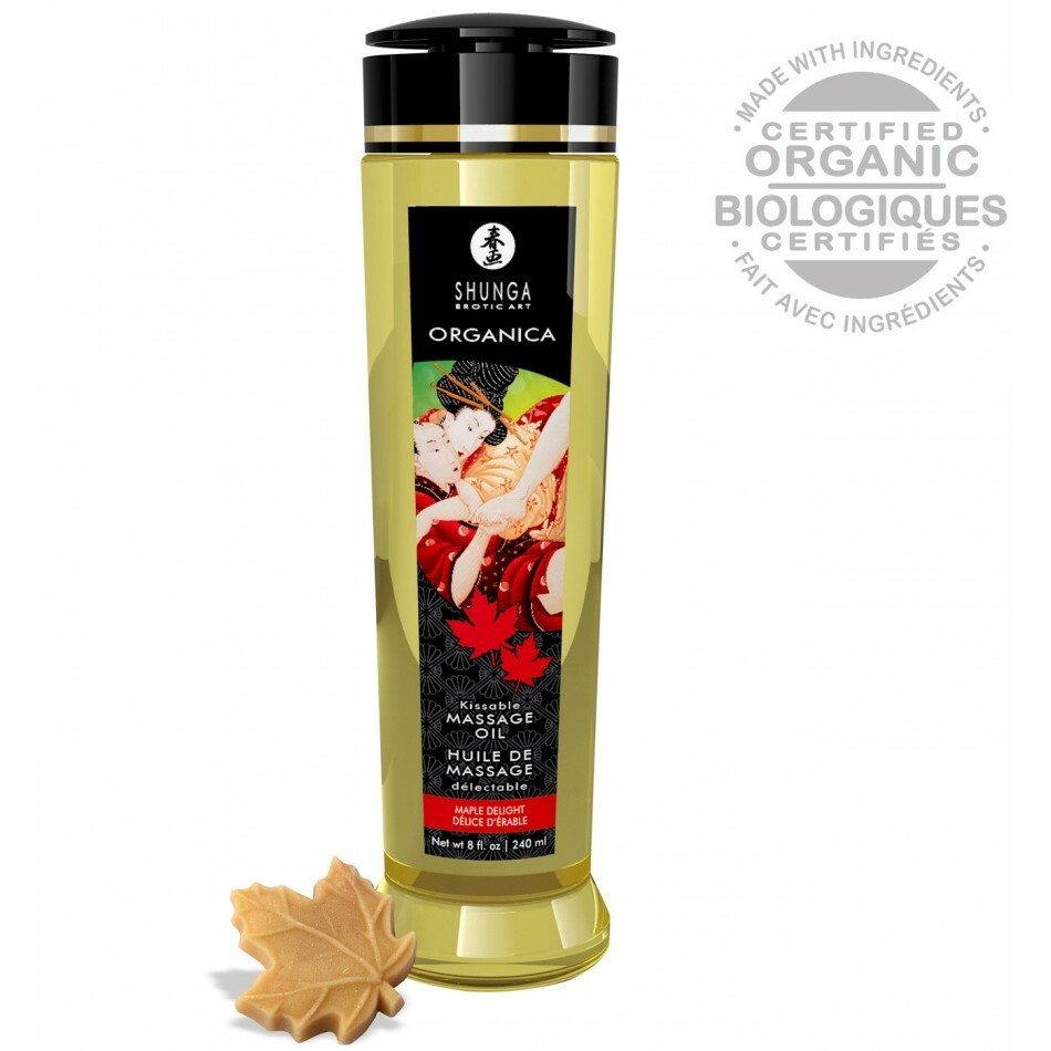 Huile de massage bio délices d'érable gel 240 ml corps et relaxation