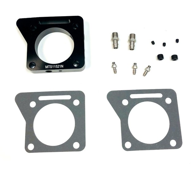 Maximizer Throttle Spacer w/NOS Fittings Fits 200207 Subaru Impreza