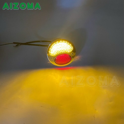 LED Brake Running Turn Signal Tail Lights Ford Model A Duolamp For Harley Bobber - Picture 9 of 11