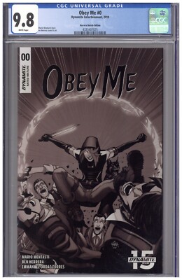 Obey Me #0 CGC 9.8 Ben Herrera Sketch Edition Variant Cover 2019 Incentive