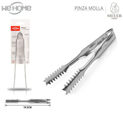 Pinza Per Ghiaccio In Acciaio Inox - Molla Italiana 16 Cm Per Cocktail E Bevande Fredde - Foto 4