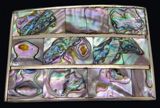 Abalone Shell Hippy Style Handmade Vintage Belt Buckle