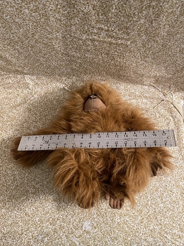 westcliff collection orangutan ape plush stuffed animal toy blue eyes 15" tan - Picture 6 of 9