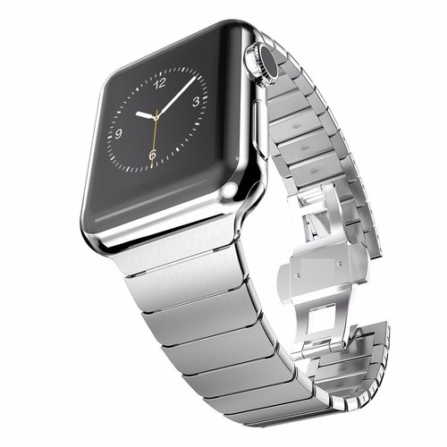 Bracelet en métal acier inoxydable pour Apple Watch Ultra 49 mm 38/40/41/42/44/45 mm - Photo 1/17