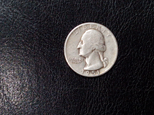 1951 P Silver Washington Quater - Picture 3 of 6