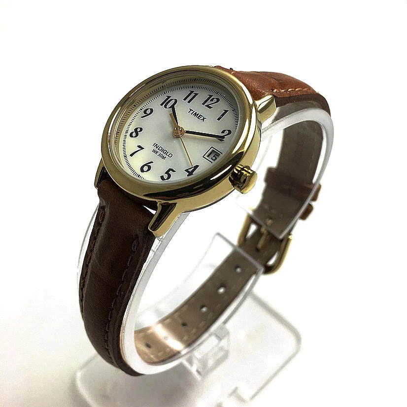 Women s Timex Easy Reader 25mm Leather Strap Watch T2J761 T2J7619J