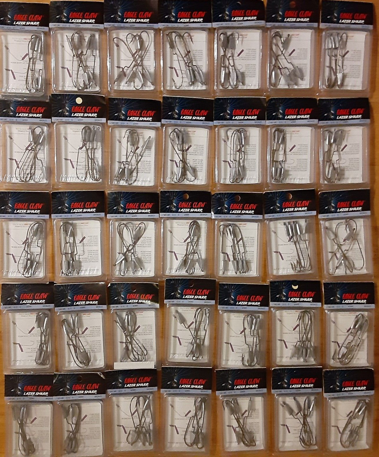 36-pack lot 180 2/0 JIG head hooks Eagle Claw lead Weighted 