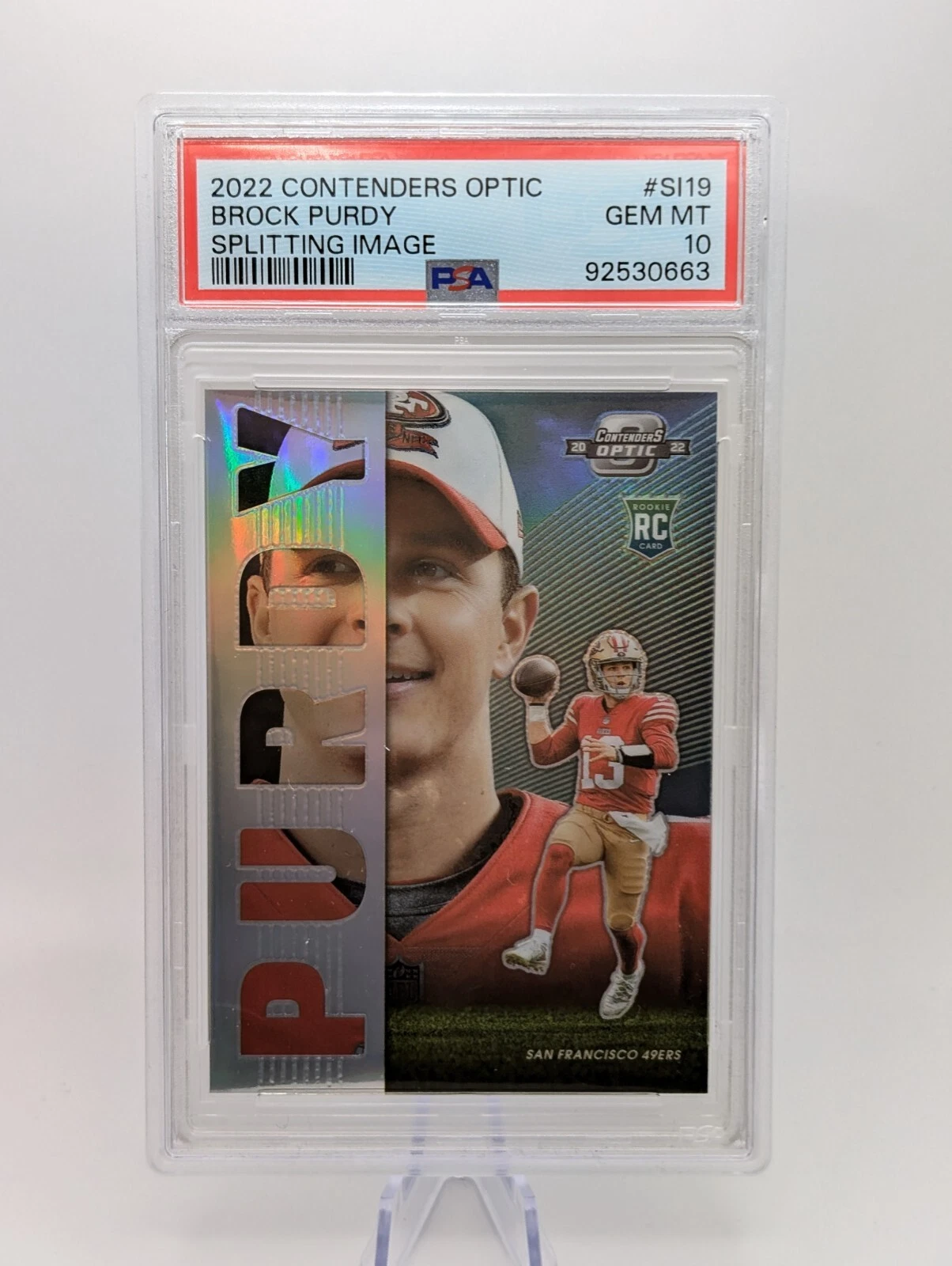 Brock Purdy Panini Contenders Optic Splitting Image #SI19 Base