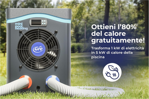 HPM30 - Mini Pompa Di Calore per Piscine Fuori Terra Fino a 30 M3, Riscaldamento - Foto 5 di 11