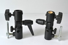 Set of 2 Bogen Manfrotto 026 Swivel Lite-Tite Umbrella Adapters