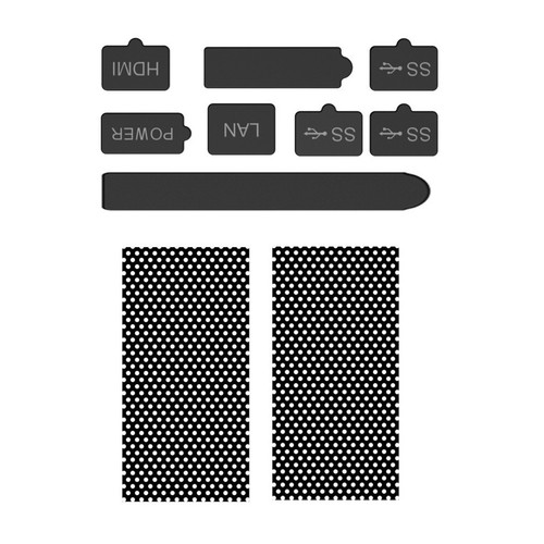 Silicone Plugs Protector Dust Proof Mesh Filter for Xbox Series X Game Console