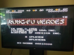 Kung Fu Heroes (Nintendo NES, 1984) Authentic Game Cartridge Only - Tested