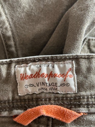 Weatherproof Vintage Relaxed Fit Pants Mens 34x29.5 Gray Stretch Casual 6 Pocket - Picture 13 of 14