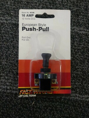 100 CALTERM EUROPEAN STYLE PUSH-PULL SWITCHES (#40180) 