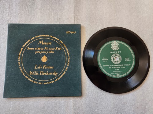 7" - LILI KRAUS WILLI BOSKOWSKY - DISCOPHILES FRANCAIS HD 5415 - Picture 2 of 6