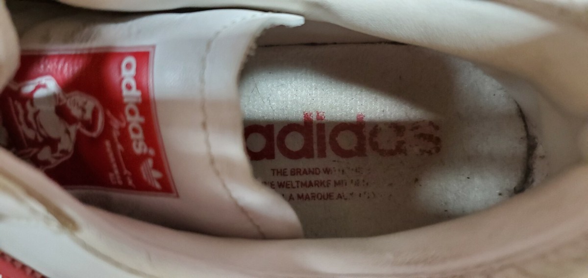 【R&B】Muhammad Ayer ADIDAS Muhammad Ali White-Red Stripes Leather LowTop Shoes 8