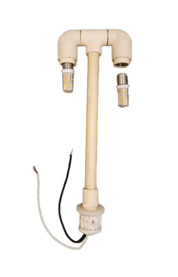 Lamp fixture to connect your post lamp to your landscape lighting circuit