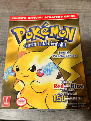 Prima Games Pokémon Yellow Official Strategy Guide Special Pikachu Edition 1999
