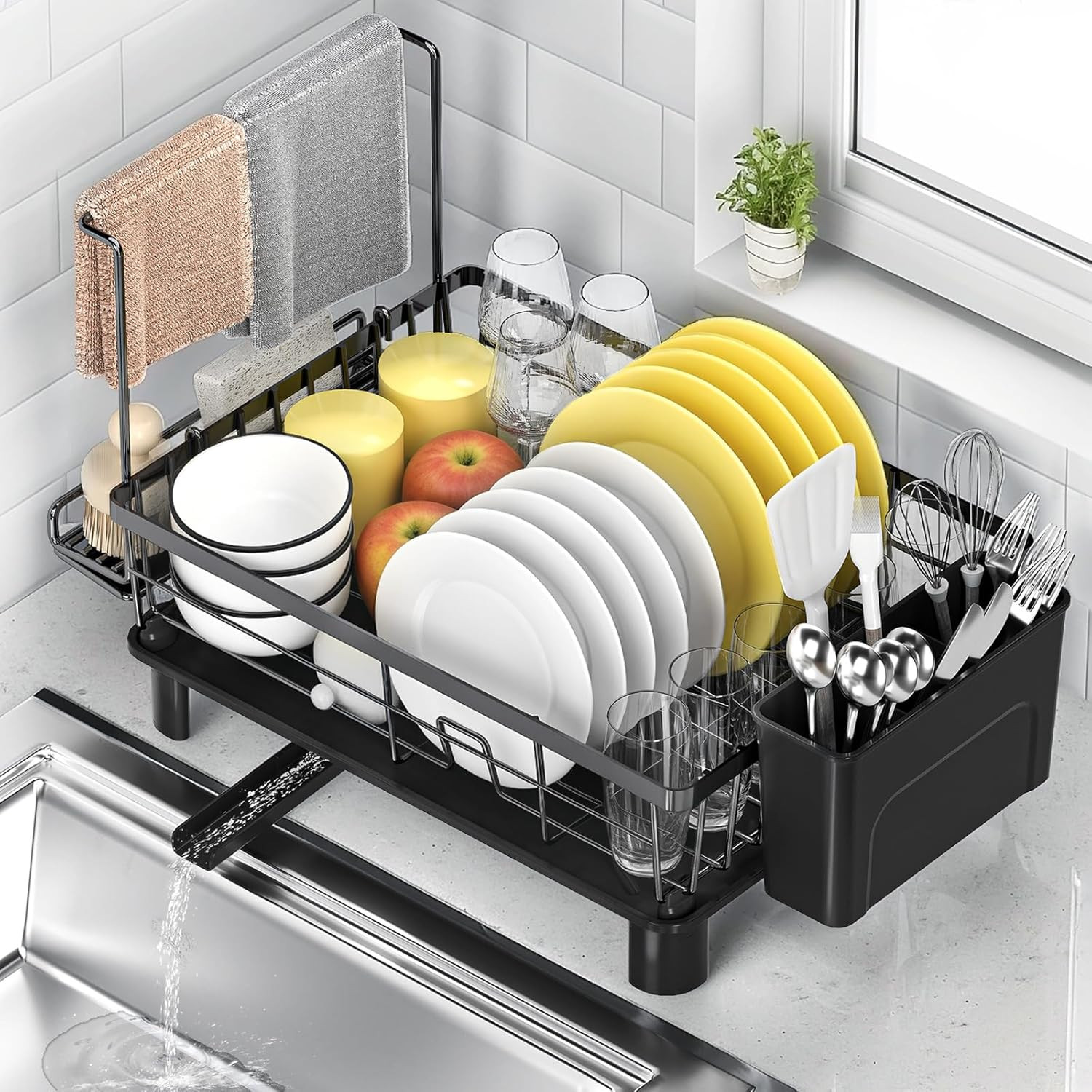 Scolapiatti Professionale in Acciaio: Organizzatore Cucina Premium