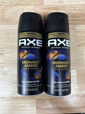 2-Pack Axe Fine Fragrance Midnight Amber Body Spray 2.9 Oz Ea, FIFA 2026 Edition