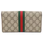 Gucci Ophidia GG Supreme portefeuille chaîne toile beige/ébène neuf 546592964IWS