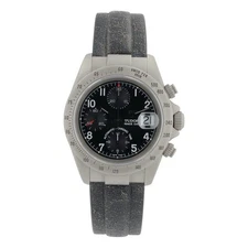 Tudor Prince Sand Blasted Steel Black Dial 40mm Automatic Mens Watch 79280P