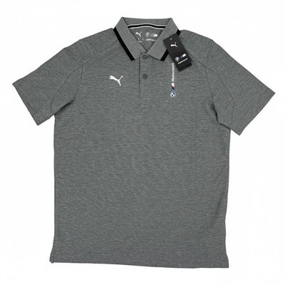 PUMA BMW M Motorsport Polo Shirt Herren Offizielles Lizenzprodukt 624154 03 grau