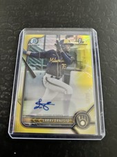 2022 Bowman - Chrome Prospect Autographs Larry Ernesto Yellow /75 #CPA-LE