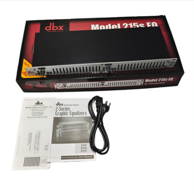 DBX 215s Dual Channel 15-Band Graphic Equalizer Switchable ±6 or ±15 dB