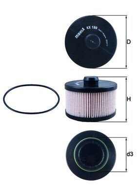 MAHLE KX199D FUEL FILTER