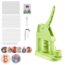 Uimoso Button Press Machine with 0.98 in Mold and 500pcs Badge Supplies