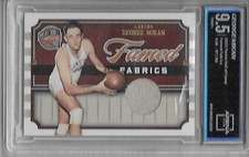 2009-10 Hall of Fame GEORGE MIKAN game worn Minneapolis Lakers jersey 97/99 9.5