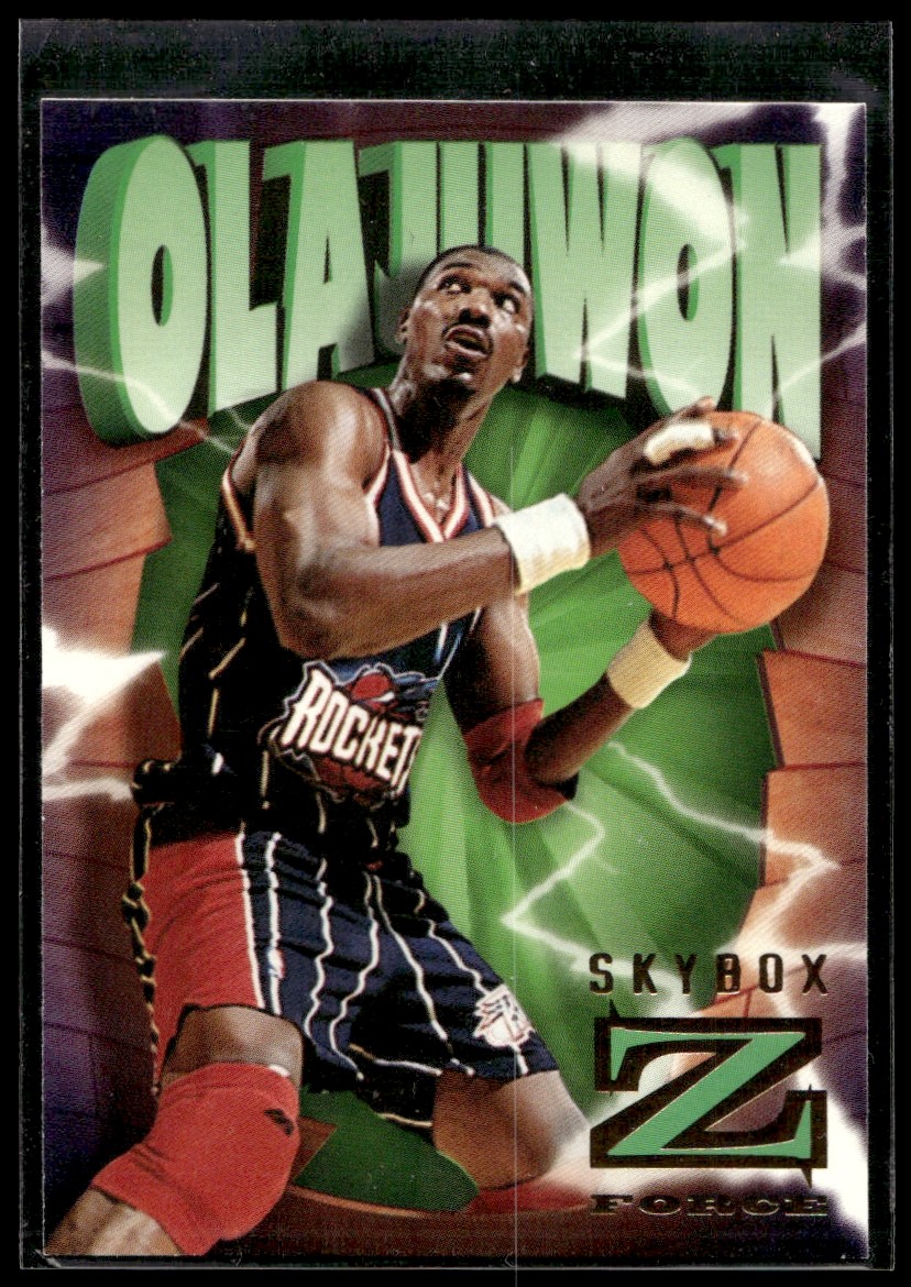 1996 SkyBox Z-Force Hakeem Olajuwon #35 Houston Rockets