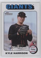 2024 Topps Heritage Rookies White Border Kyle Harrison #324 4z8