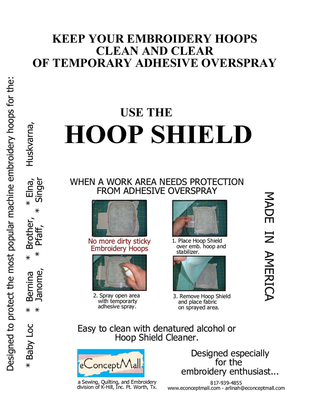 Hoop Shield size 5" x 7"  medium Embroidery Machine Hoop Shield (other sizes)