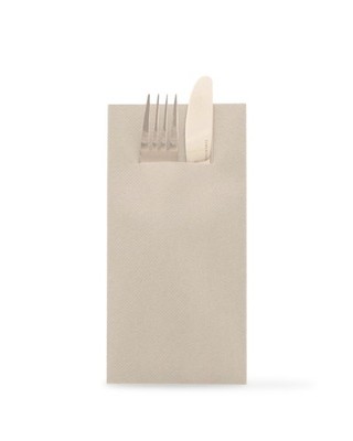 Besteckserviette Pebble Stone aus Linclass  Airlaid 40 x 40 cm, 1/8 Falz, 75 Stü