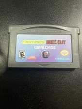 Centipede / Breakout / Warlords Gameboy Advance Cart Only Authentic / Tested  ..