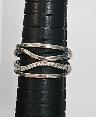 Jared Diamant Ring 10k 4,7g Weißgold Größe 8,75