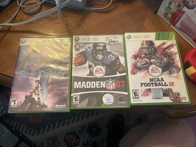 Xbox 360 Game Lot (3): Blue Dragon, Madden NFL 07, NCAA Football 12