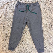 FIGS Tansen Jogger Scrub Pants XL Gray Heather Technical Collection Stretch EUC