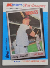 Boog Powell Baltimore Orioles  K-MART 20th Anniversary 1970 AL MVP