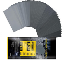 33 Pcs 11 Grade Abrasive Sanding Paper,Emery Cloth Sandpaper for Car Bodywork