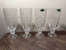 Shannon Crystal By Godinger Olympia 24% Lead Crystal Iced Tea Set Of 4 EUC