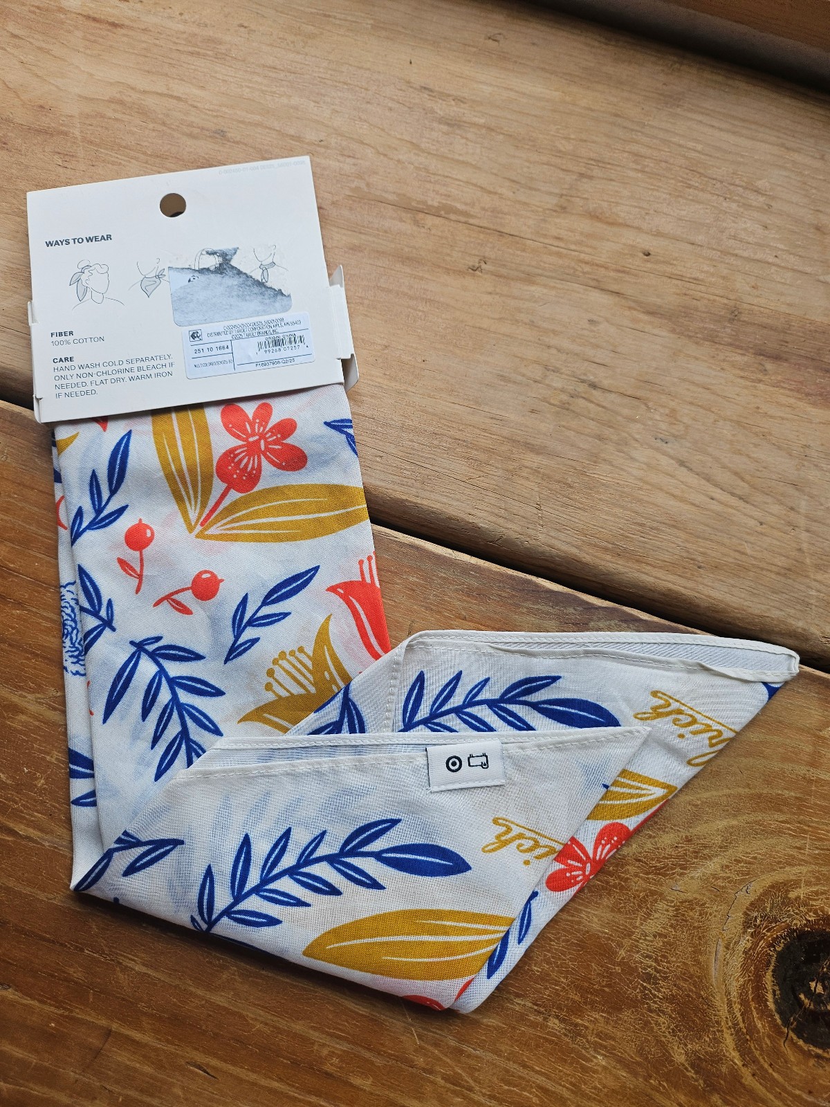 Woolrich Target 22” Bandana Scarf Cotton Graphic Print Sheep Floral Sold Out HTF