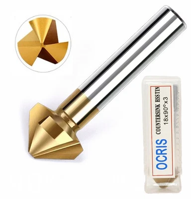 OCRIS Kegelsenker Senkbohrer Entgrater 90grad HSS 6542 M2 für Edelstahl TIAN Industrie