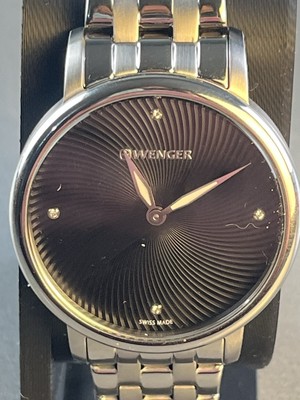 Wenger Swiss Ladies 01.1721.105 Urban Donnissima Black Dial Watch 35mm - RC2041